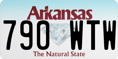 AR license plate 790WTW