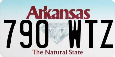 AR license plate 790WTZ