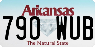 AR license plate 790WUB