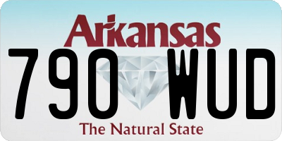 AR license plate 790WUD