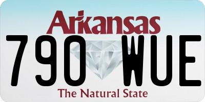 AR license plate 790WUE