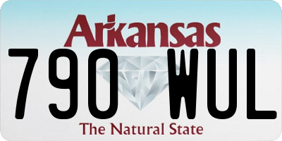 AR license plate 790WUL