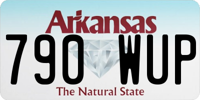 AR license plate 790WUP
