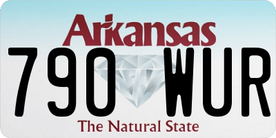 AR license plate 790WUR