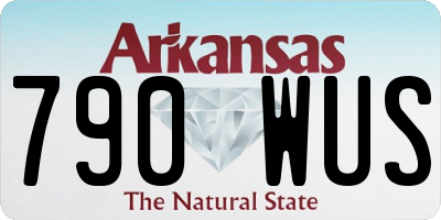 AR license plate 790WUS