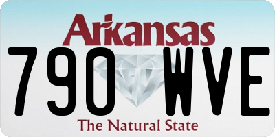 AR license plate 790WVE
