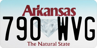 AR license plate 790WVG