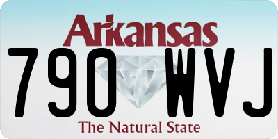 AR license plate 790WVJ