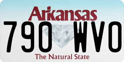 AR license plate 790WVO