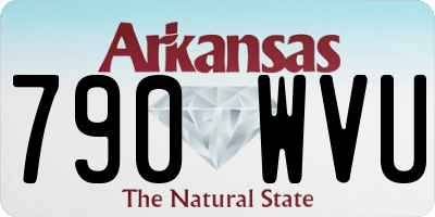 AR license plate 790WVU