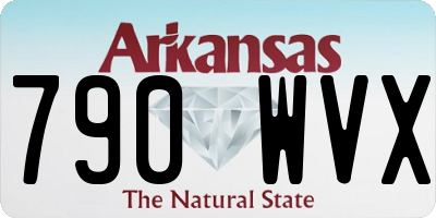 AR license plate 790WVX