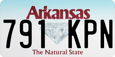 AR license plate 791KPN