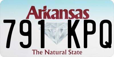 AR license plate 791KPQ