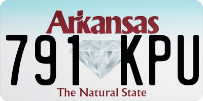 AR license plate 791KPU