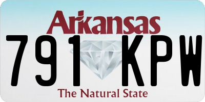 AR license plate 791KPW