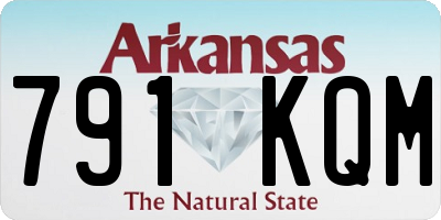 AR license plate 791KQM