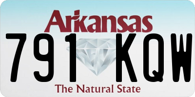 AR license plate 791KQW