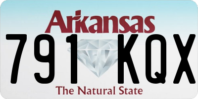 AR license plate 791KQX