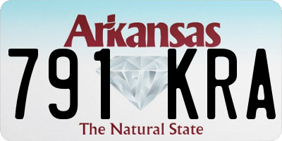 AR license plate 791KRA