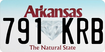 AR license plate 791KRB