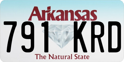 AR license plate 791KRD