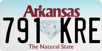 AR license plate 791KRE