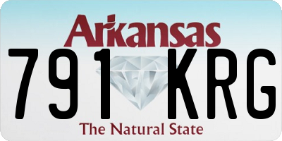 AR license plate 791KRG