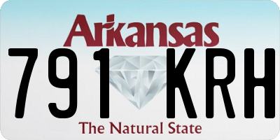 AR license plate 791KRH