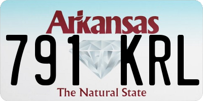 AR license plate 791KRL