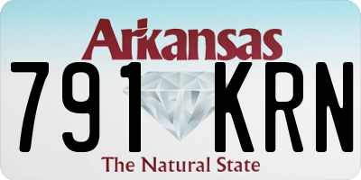 AR license plate 791KRN