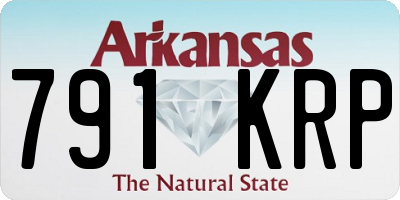 AR license plate 791KRP