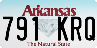 AR license plate 791KRQ