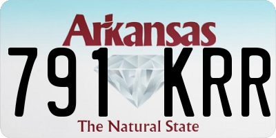 AR license plate 791KRR