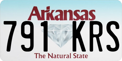 AR license plate 791KRS