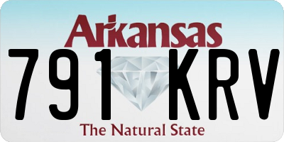 AR license plate 791KRV