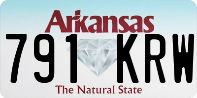 AR license plate 791KRW