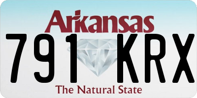 AR license plate 791KRX