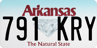 AR license plate 791KRY