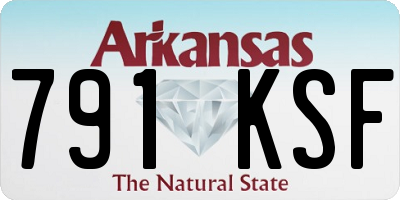 AR license plate 791KSF