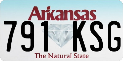 AR license plate 791KSG