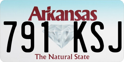 AR license plate 791KSJ