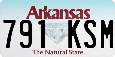 AR license plate 791KSM