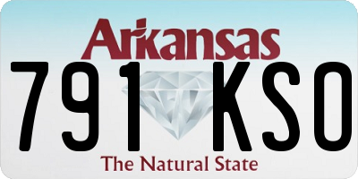 AR license plate 791KSO