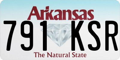 AR license plate 791KSR
