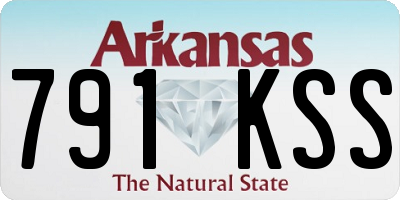 AR license plate 791KSS