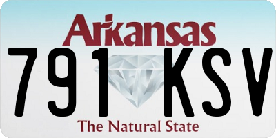 AR license plate 791KSV