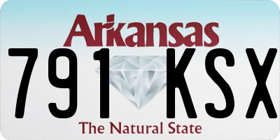 AR license plate 791KSX