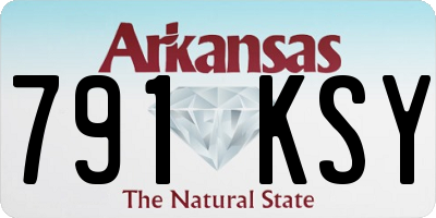 AR license plate 791KSY