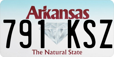 AR license plate 791KSZ