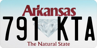 AR license plate 791KTA